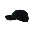 thumbnail image 3 of D&Y St. Patrick's Day Embroidered Quote Lucky Clover Low Profile Baseball Cap, Kiss Me, Black, 3 of 4