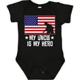 thumbnail image 3 of Inktastic Military Uncle is My Hero Us Flag Boys or Girls Baby Bodysuit, 3 of 5