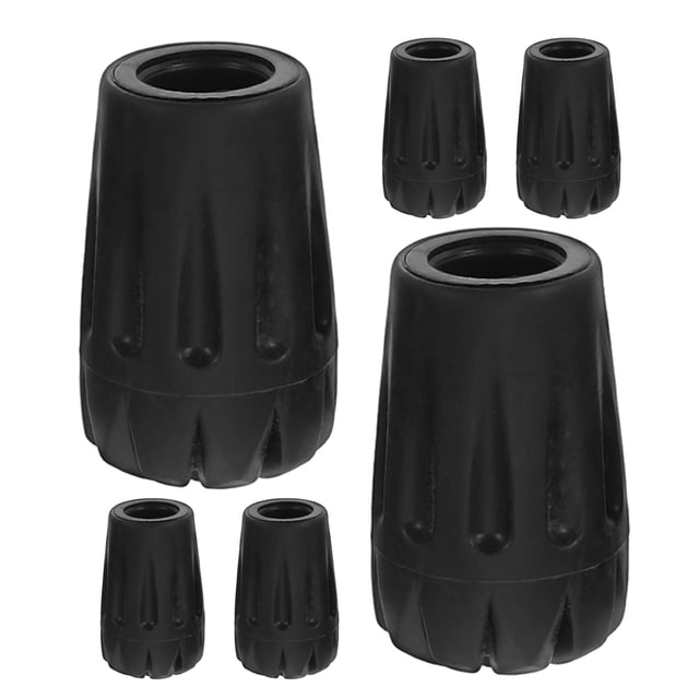 ETHZZLE 6 Pcs Embouts de Protection en TPR pour Bâton de Marche pour Perche de Randonnée pour Personnes Âgées