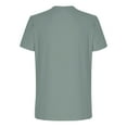thumbnail image 5 of USNSM Men's Graphic Tee Crew Neck Short Sleeve Striped T Shirt Loose Breathable Comfortable Summer Casual Tops Green XXXL, 5 of 5