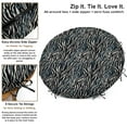 thumbnail image 4 of Vargottam Waterproof Papasan Cushion Cover - 55 Inch Round Chair Slipcover with 8 Secure Ties - Outdoor/Indoor Use - Animal Skin Design, 4 of 7