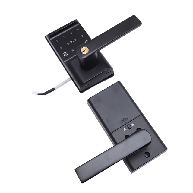 Fingerprint Door Lock, Keyless Entry Enhanced Safety Aluminum Alloy 5 Unlocking Way Electronic Door Lock for Home