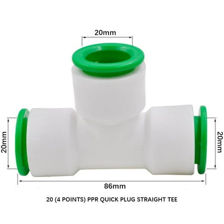 

Shiusina Waterpipe ConnectorDirect plug-in No hot-melt Double-Sealed PE Water Pipe