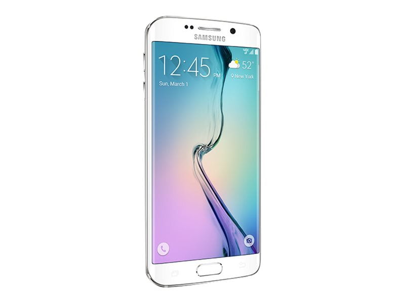 Samsung Galaxy S6 edge - 4G smartphone RAM 3 / Internal Memory GB - OLED display - 5.1" - 2560 x 1440 pixels - rear camera 16 MP - front camera 5 MP - Verizon - white pearl - Walmart.com