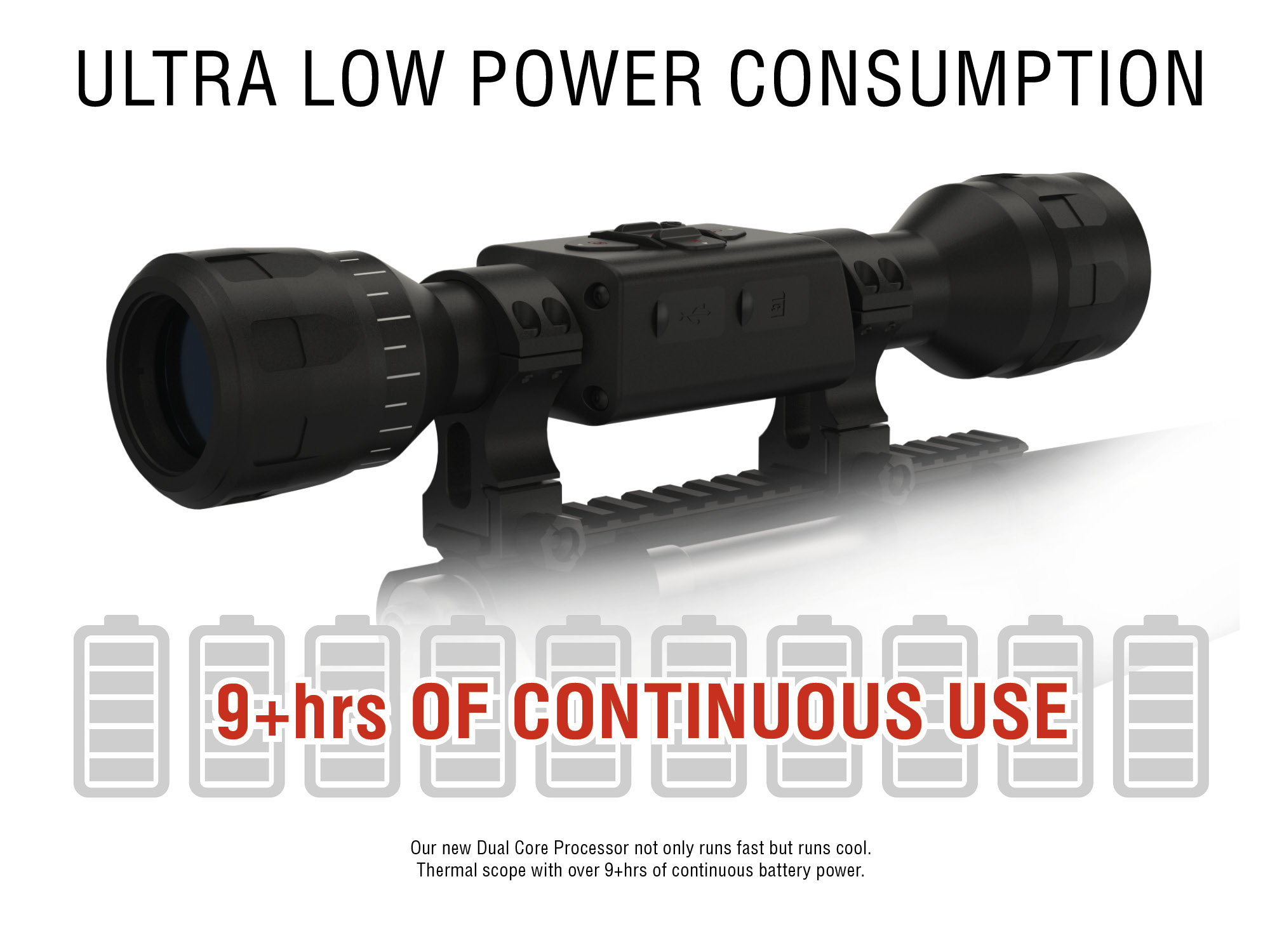 ATN Thor LTV 2-6x, 256x192 Thermal Scope Free Gift Thermal Target + SD card