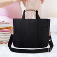 thumbnail image 6 of yuksok Women Canvas Tote Bag Casual Multifunction Valentines Day Gifts Shoulder Bag black, 6 of 9