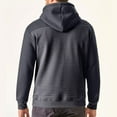 thumbnail image 4 of WREESH Men's Waffle Hoodie Lightweight Solid Color Long Sleeve Workout Sweatshirt Gym Athletic Hooded Pullover Outwear Navy, 4 of 8