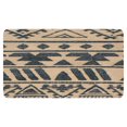 thumbnail image 1 of Black Outdoor Rug 17x30in, Boho Linen Quick Absorbent Rug Moroccan Front Door Mat,3D Print Area Rug Throw Carpet for Layered Porch Entryway Kitchen,Front Door Decor, 1 of 6