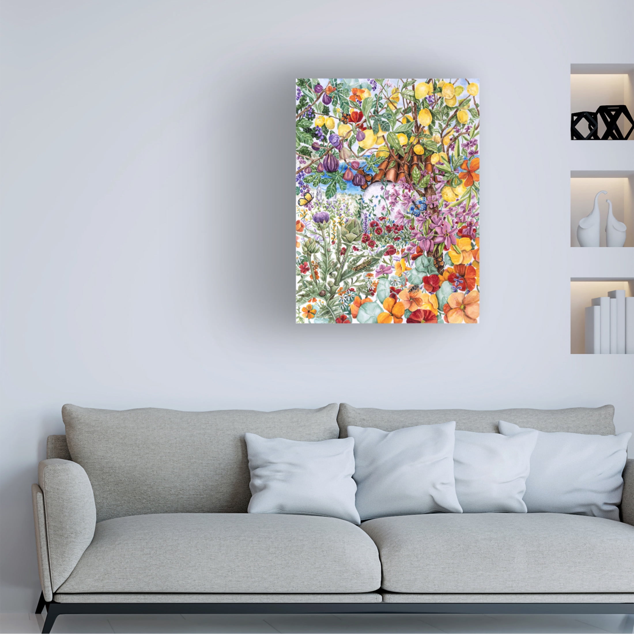 Canvas Wall Art - Charlsie Kelly 'Strolling in Greece' Wall Art for Living Room, Bedroom, or Office Décor by Trademark Fine Art - 24 x 32 Inches