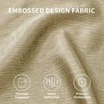 thumbnail image 5 of Subrtex Blackout Curtains 2 Panels Room Darkening Grommet Curtain Drapes, Beige, 53"x63", 5 of 8