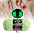 thumbnail image 6 of yotijay 4 Pieces Glow in The Dark Yarn Luminous Yarn Glowing Yarn 4mm Glow Yarn for Hand Green, 6 of 9