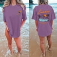 thumbnail image 5 of Oversized Tshirts for Women California Beach Graphic Short Sleeve Tees Summer Baggy Loose Fit Basic Vacation Tops, 5 of 7