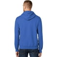 thumbnail image 2 of Mens Breast Cancer Ribbon Patch Hoodie Sweatshirt, Large-Tall Royal Blue, 2 of 3