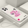 thumbnail image 1 of Funda de teléfono de Disney Art Stitch Cool Love para Apple iPhone 14 13 12 Mini 11 XS Pro Max X XR 8 7 6 Plus SE funda de cuerda líquida suave Fivean unisex, 1 of 2