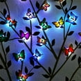 12Pcs 3D Butterfly Wall Stickers Led Light, Removable Decals, Cute