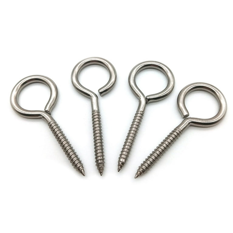 Screw Hook Round Metal Wall Hooks HGYCPP 20Pcs Cup Hooks Round End