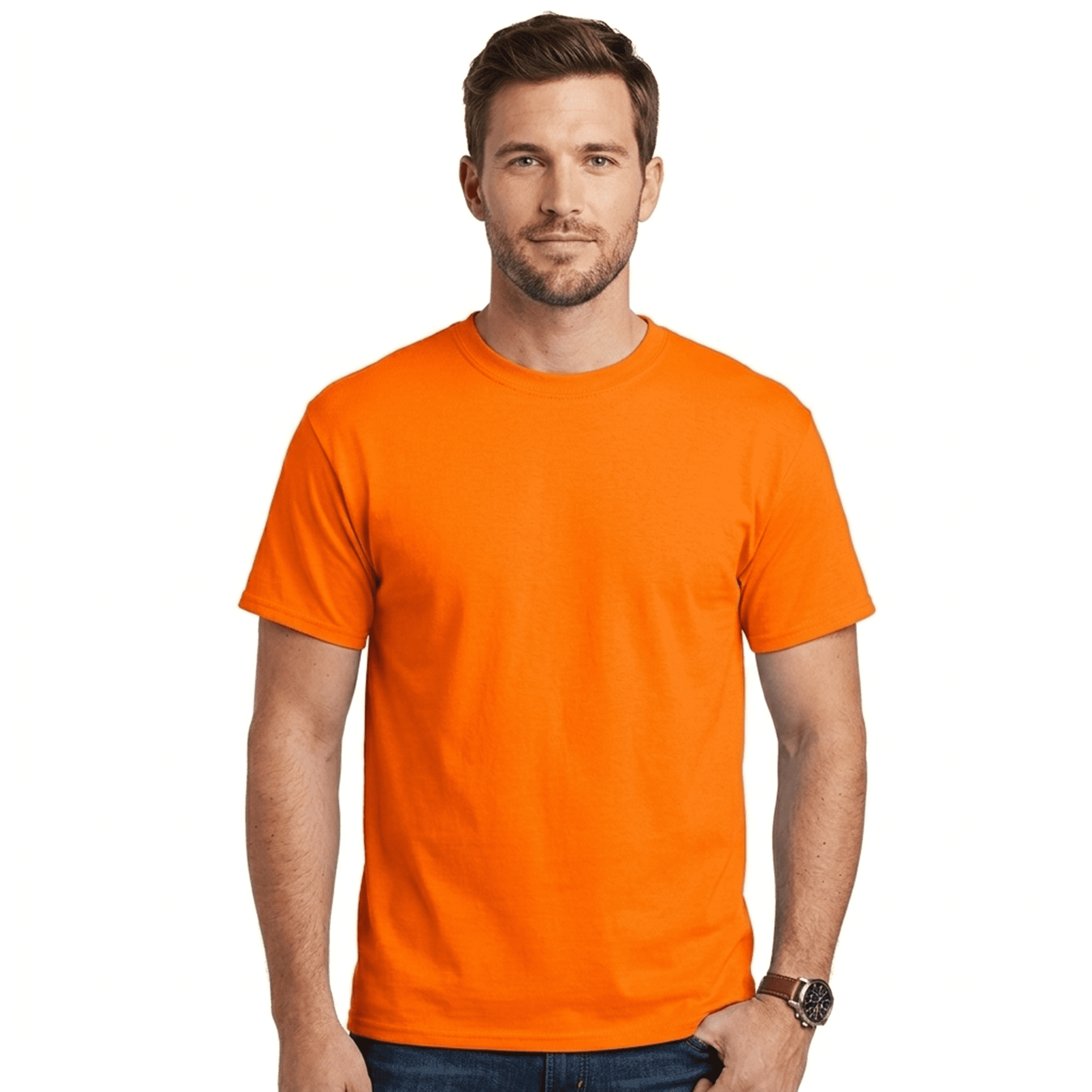 Gildan High Visibility Safety T-Shirt, Hi Vis Short Sleeve Work