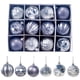 thumbnail image 3 of 12 piezas/juego de bolas redondas de Navidad con cuerda para colgar, bolas de árbol de Navidad, decoraciones para fiestas de Año Nuevo 2025, 3 of 4