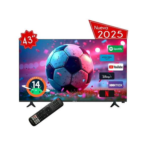Televisión Smart Tv Redv 43 Pulgadas Android 14 Hd