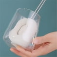 thumbnail image 5 of Sponge Bottle Dish Brush with Handle, Non-Scratch Washing Scrubber Cleaner for Wine/ Whiskey Glass, Cups, Tumblers, 5 of 9