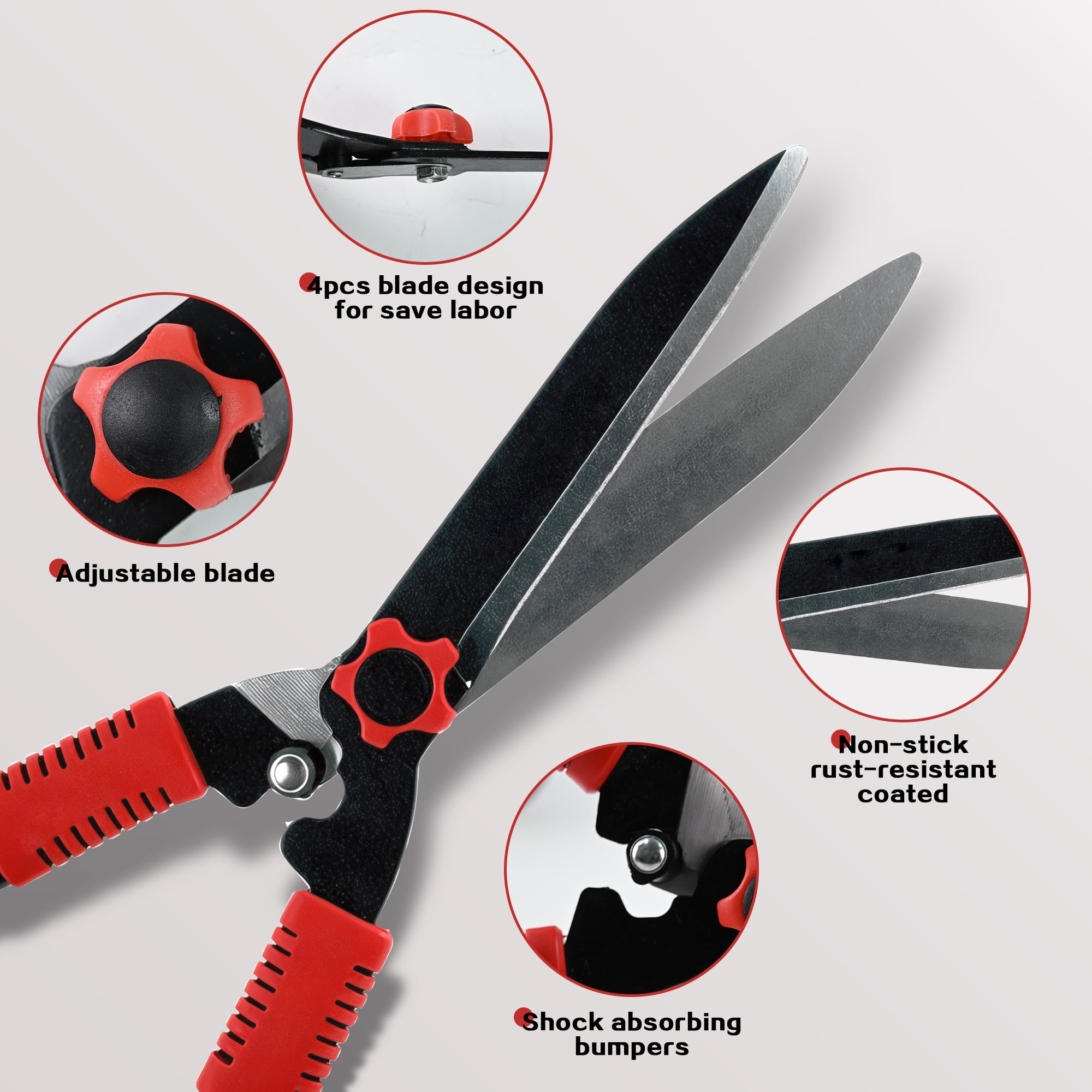 3PCS Loppers Shears  Pruners Set, Heavy Duty Tree & Shrub Care Kit for Yard, Lawn & Garden, Professional Branch Cutter Tree Trimmer for Indoor & Outdoor Gardening