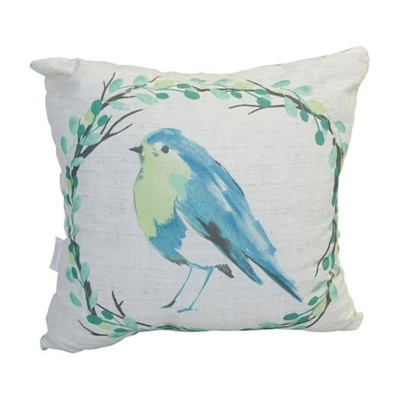 Blazing Needles CO-JO18-DS-02-S1 Spun Polyester Outdoor Throw Pillows, Bird Song