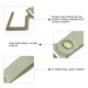 thumbnail image 4 of 5.5 Pulgadas PU Cuero S Estante Ganchos Camping Gancho Percha Metal Portátil Exterior Accesorios para Colgar Ollas Sartenes Utensilios, Verde Paquete de 3 Unique Bargains ganchos de utilidad, 4 of 5