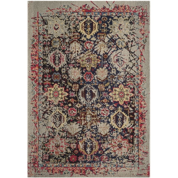 SAFAVIEH Monaco Shannon Abstract Area Rug, Grey/Multi, 3' x 5'