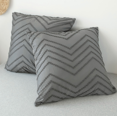 thumbnail image 5 of Three-piece solid color wave craft, 1 quilt cover + 2 pillowcases (Khaki,Queen), 5 of 5