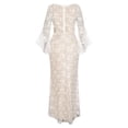 thumbnail image 2 of UPPADA Robe Col Rond Unie pour Femmes Robes d'Invité de Mariage Ceinture Cocktail Fête Tenue de Travail Ajustée Robe Crayon Décontractée Midi Offres 2025, 2 of 7