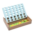 thumbnail image 2 of Juego de madera de 4 en fila, juego de estrategia clásico para adultos y niños, conecta los 4 discos del mismo color en una fila, juegos de viaje, 2 of 9