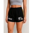 thumbnail image 1 of NFL-PEANUTS Short Deportivo Pittsburgh Steelers Negro para Mujer, Talla Grande, 1 of 4