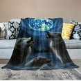 thumbnail image 2 of ONETECH  II Howling Wolf Blanket for Bed, Wolf Throw Blanket for Men, Women and Kids - Super Soft Plush Wolf Blanket Throw Blanket, 2 of 6