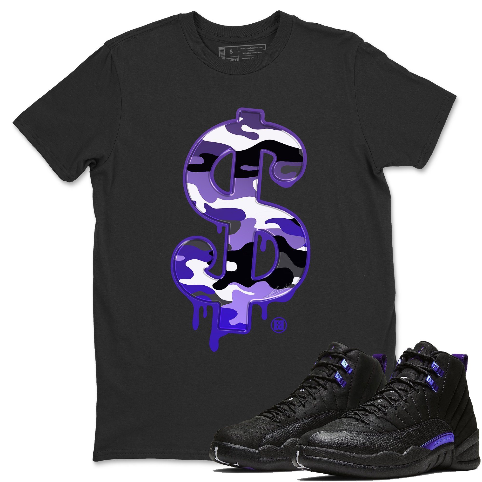 Dollar Camo T Shirt Jordan 12 Dark 
