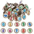 thumbnail image 1 of 100 Pcs Épingles Multicolores à Deux Pieds pour Bricolage, 1 of 8