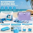 thumbnail image 6 of Waterproof Silicone Beach Tote Bag, Foldable Leakproof Reusable Handbag for Pool, Beach, Camping, Hiking, Travel and Everyday Use-S, 6 of 9