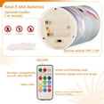 thumbnail image 4 of Electronic Candle Light Combination 3x5In, 3x4In Flameless Candle Plastic Festive Decoration Party Christmas Decoration Bubble Rabbit, 4 of 7