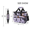 thumbnail image 3 of FORMRS Insulated Cooler Bag 24 Cans Capacity Soft Leakproof Lunch Box with Side Pockets, Purple Halloween Pumpkin, 3 of 7