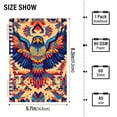 thumbnail image 2 of FORMRS 1-Subject Spiral Notebook 8" x 5" College Ruled 60 Refillable Sheet A5 Hard Cover, 2 Pack, Colorful Abstract Eagle, 2 of 7