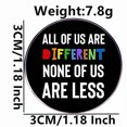 thumbnail image 2 of Broche Pin Rou Todos somos diferentes, ninguno de nosotros es menos, 2 of 3