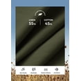 thumbnail image 4 of Pantalones Willit de lino para mujer, pierna ancha, color verde militar, talla XS, 4 of 7