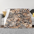 thumbnail image 1 of Fotbe Watercolor Zebra Manta de Franela con Estampado, Manta Ultrasuave para Cama, Sofá, Auto, Hipoalergénica y Antibolitas-80"x60", 1 of 6