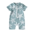 thumbnail image 5 of Gubotare Newborn Swimsuit Boy Toddler Boys One Piece Rash Guard Swimsuit Kid Swimwear Bathing Suits Sun Suit Short UPF 50+ Sun Protection 18 24 Months (Green,18-24 Months), 5 of 5