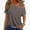 Gray, variant on Women's Solid Color Double Strap Short-Sleeved T-shirt Loose Vest Top
