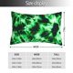 thumbnail image 2 of Fotbe Green Tie Dye Funda de Almohada Decorativa Estilo Occidental, Lujo en Algodón, Fundas para Almohadas King, Cojín Estampado para Decoración del Hogar-14"x20", 2 of 6