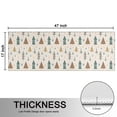 thumbnail image 5 of Kitchen Rugs Sets Of 2,Beige Christmas Tree Pattern Anti Fatigue Kitchen Mat Rugs Non Slip Washable,Decorative Kitchen Floor Mats for Kitchen,Sink,Laundry,17"X47", 5 of 5