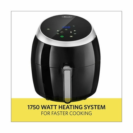 Bella - 5.3-qt. Digital Air Convection Fryer - Black