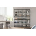 thumbnail image 3 of Gray Bookshelf, 6-Tier Bookcase Slim Storage Shelving for Home, Display Organizer Rack, 3 of 7