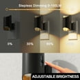 thumbnail image 2 of 2 Pack Black & Copper Cylinder Night Light with Sliding Dimmer, 2 of 6