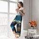 thumbnail image 5 of Fotbe Sunshine Underwater Sand Turtle Pantalones de Pijama para Mujer, Pantalones de Dormir, Pantalones Pj con Cordón y Bolsillos-3X-Large, 5 of 6